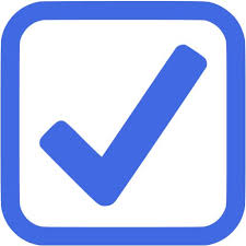 blue check icon